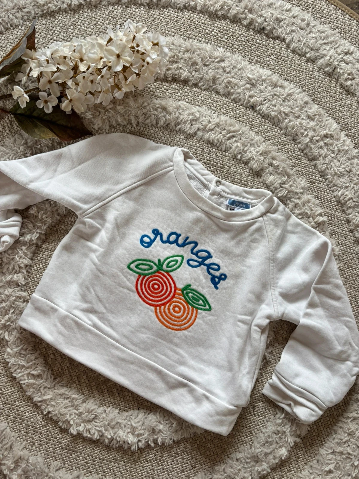 Sweat Jacadi 4 ans blanc